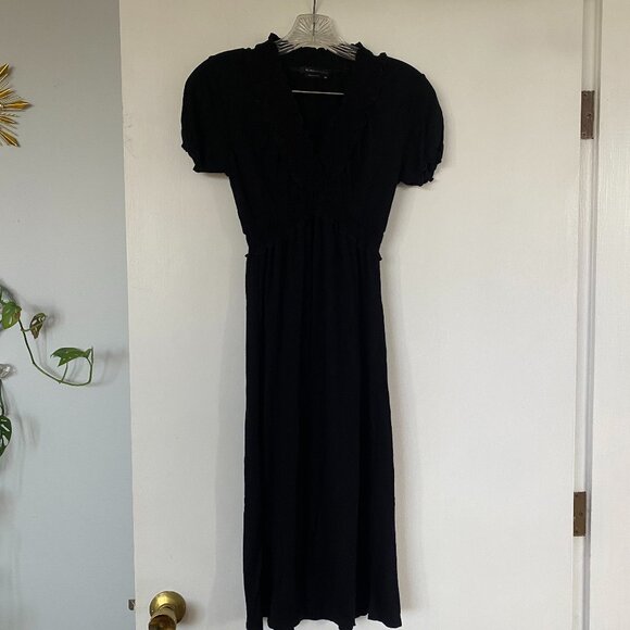 BCBG MaxAzria black midi dress - Picture 1 of 11